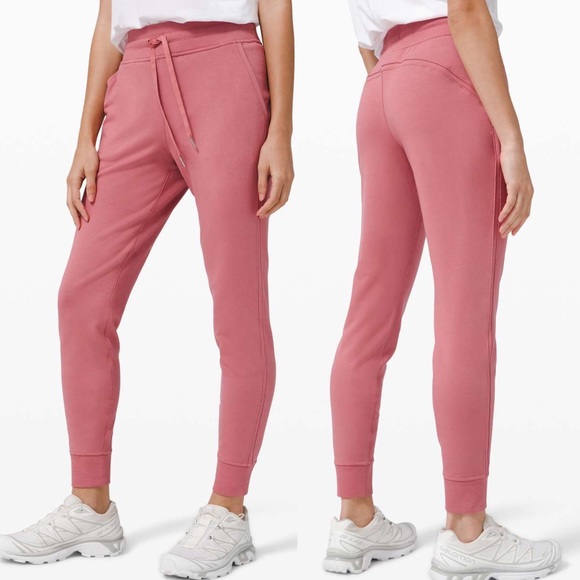 lululemon athletica Pants - Lululemon 2020 Warm Down High Rise Jogger Modal Brier Rose